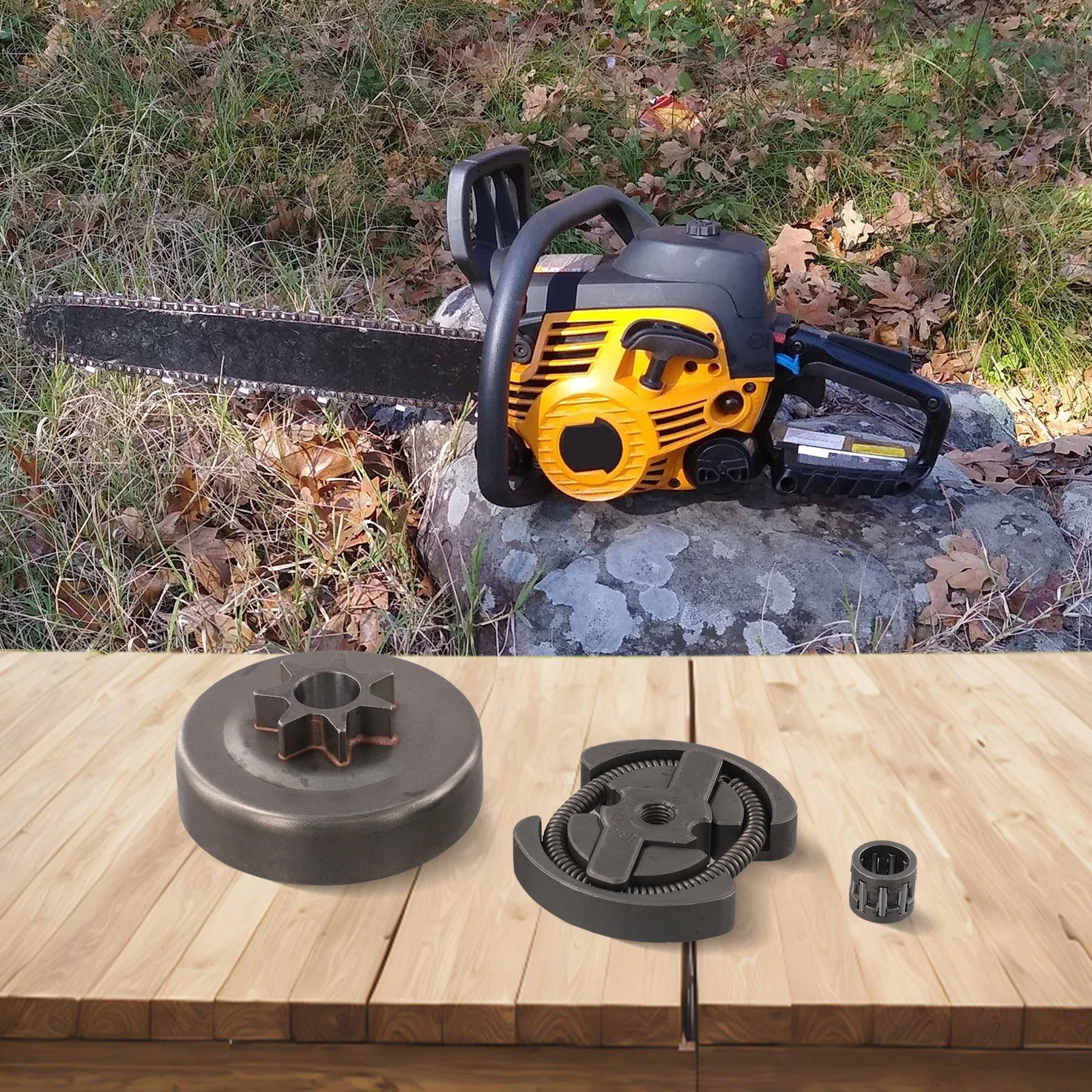 

Robust 325 7T Sprocket Clutch Drum Replacement Kit Compatible with Various For Poulan & For Craftsman Chainsaw Models
