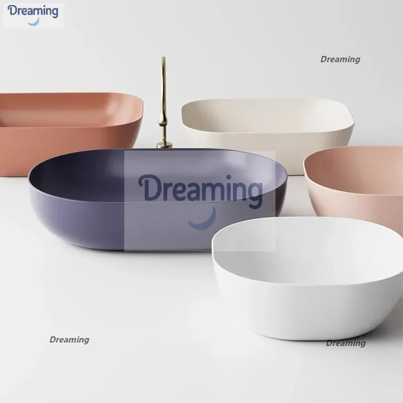 

Мао керамика цветная простая настольная раковина бытовая ванная комната керамический умывальник балкон маленькая квартира художественный умывальник умывальник