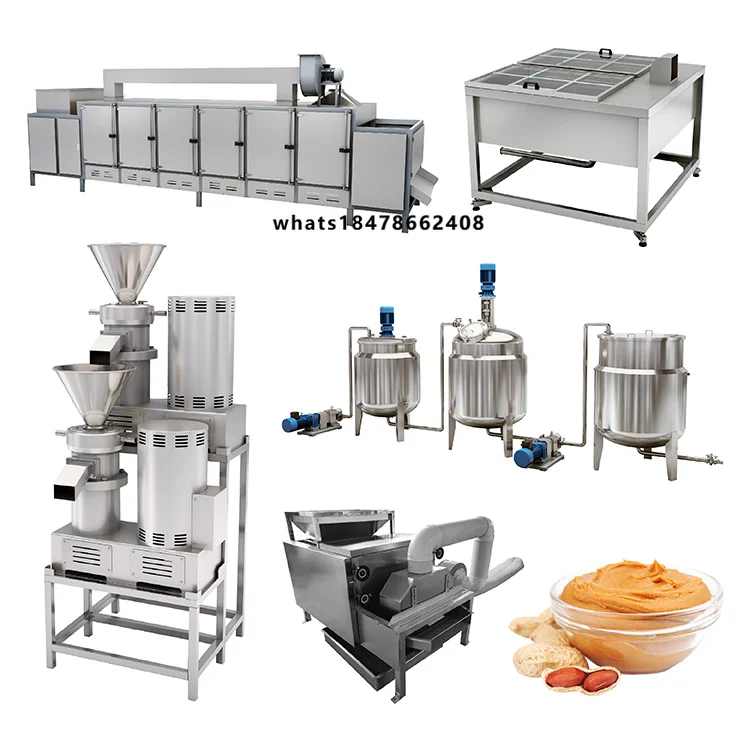 

Industrial Small Scale Peanut Butter Machine Commercial Colloid Mill Tahini Sesame Peanut Grinder Production Line for Business