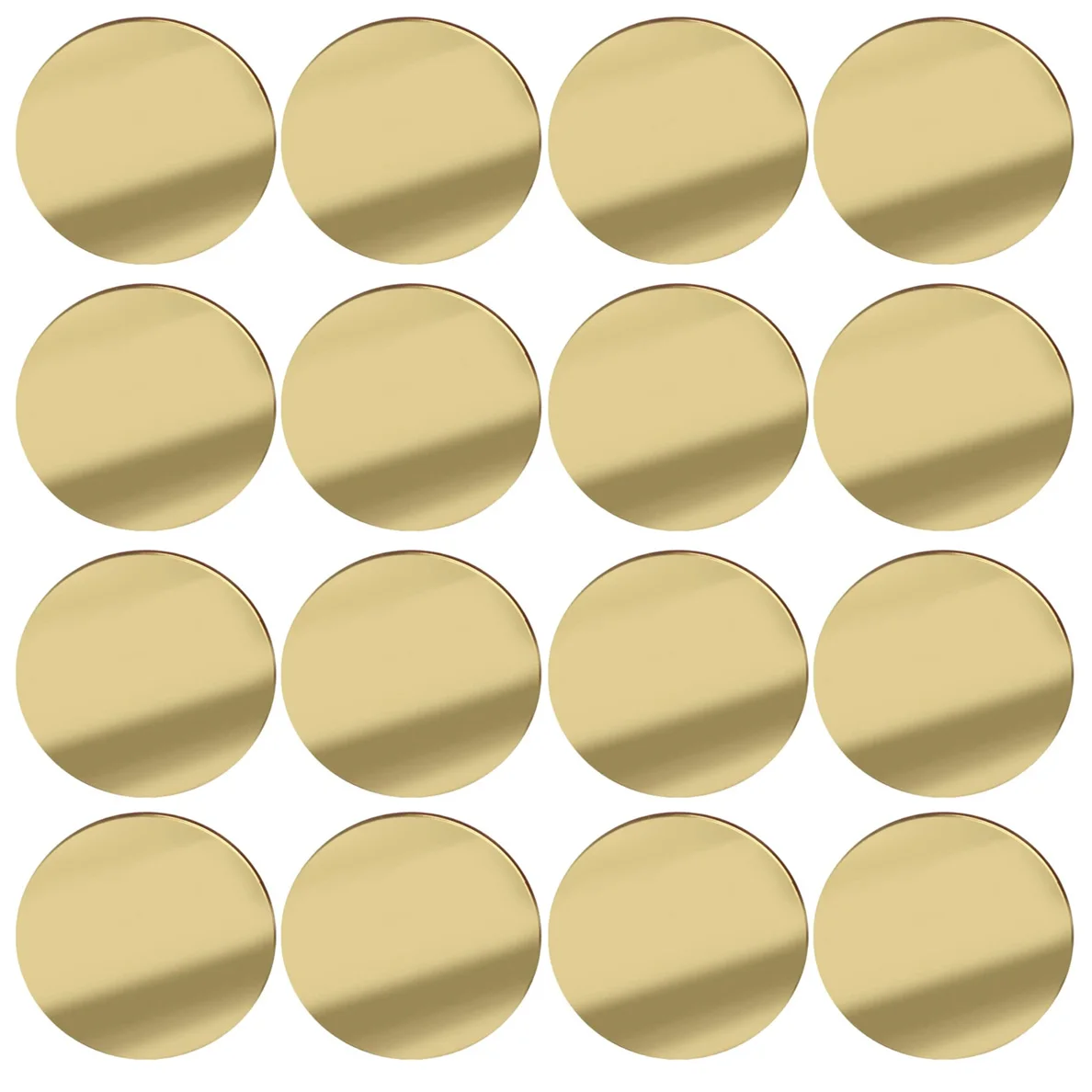 

2/3/4/5/6" Gold Acrylic Circle Sheet Disc Round Acrylic Board for Ornament DIY Craft Art Project Painting Carve Wedding Decor