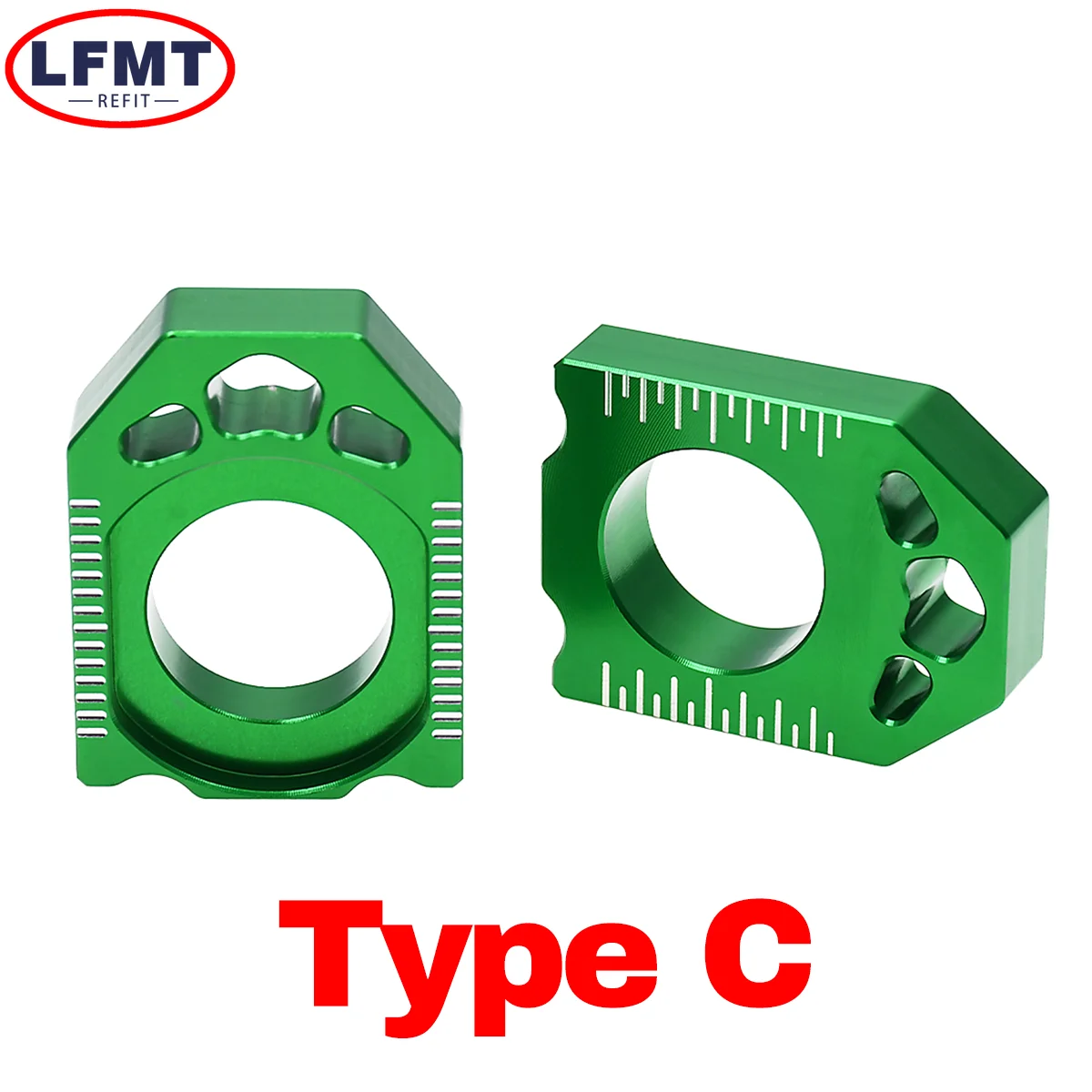 أداة ضبط سلسلة المحور الخلفي للدراجات النارية باستخدام الحاسب الآلي لـ Kawasaki KX125 KX250 KX450 KX250F KX450F KLX450R لسوزوكي RMZ250 RMZ450 Motocross #6