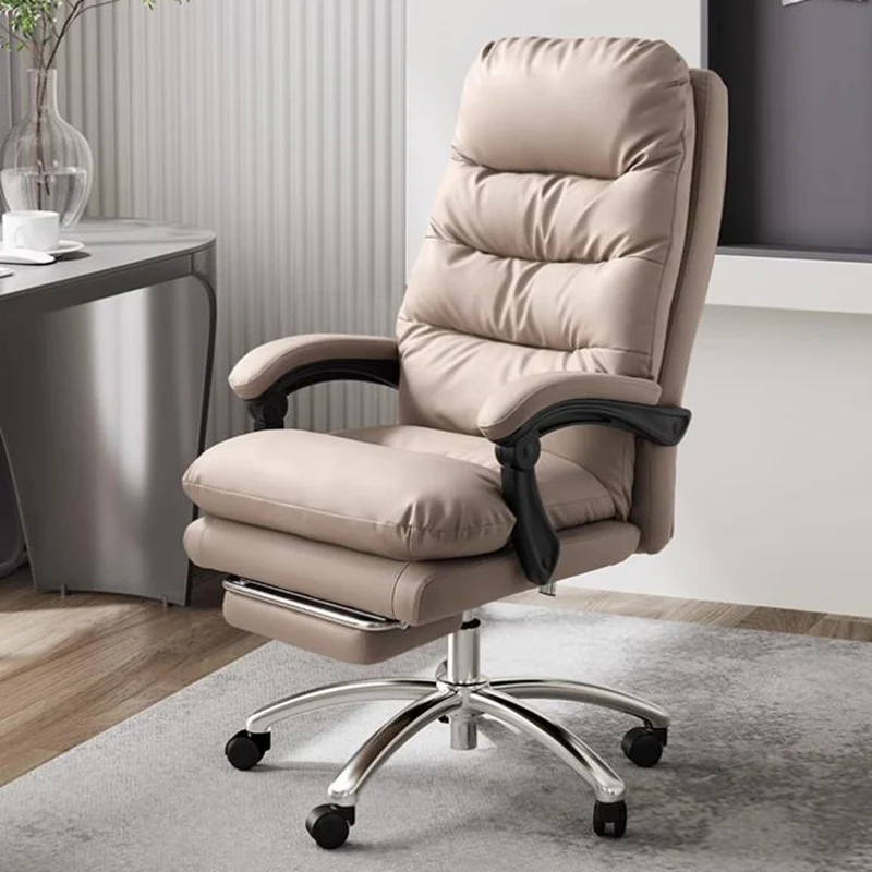 

For Livorno Office Chair Comfortable Sedentary Nap Computer Reclining Sofa Chair Leather Boss Ergonomic Sedia Office Furniture