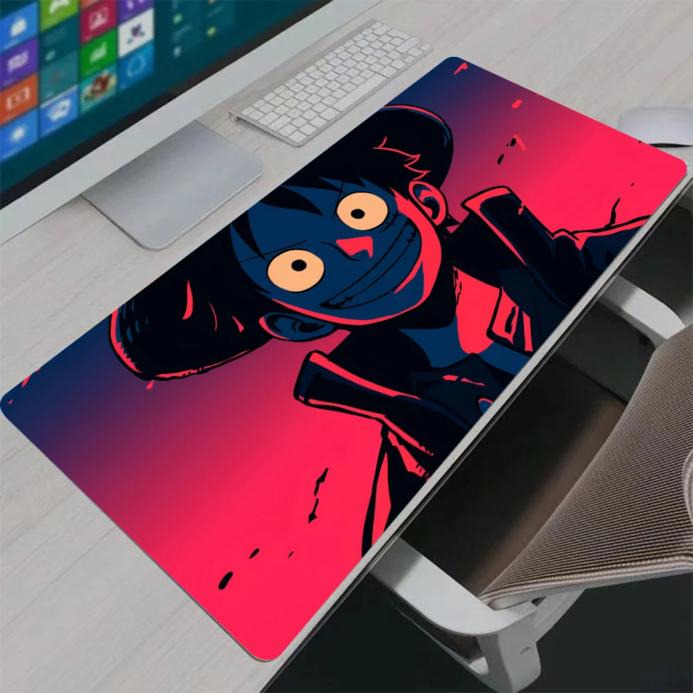 Mauspad One Piece Monkey·D·Luffy Gamer Schreibtischunterlage PC Computer Sexy Anime Mousepad Tastatur Gaming Zubehör Mausepad