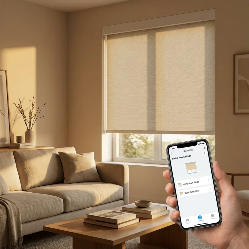 Homekit Smart Roller Blinds Apple Ios Siri Voice Control Compatible Google Automatic Window Shades Custom Size For Living Room
