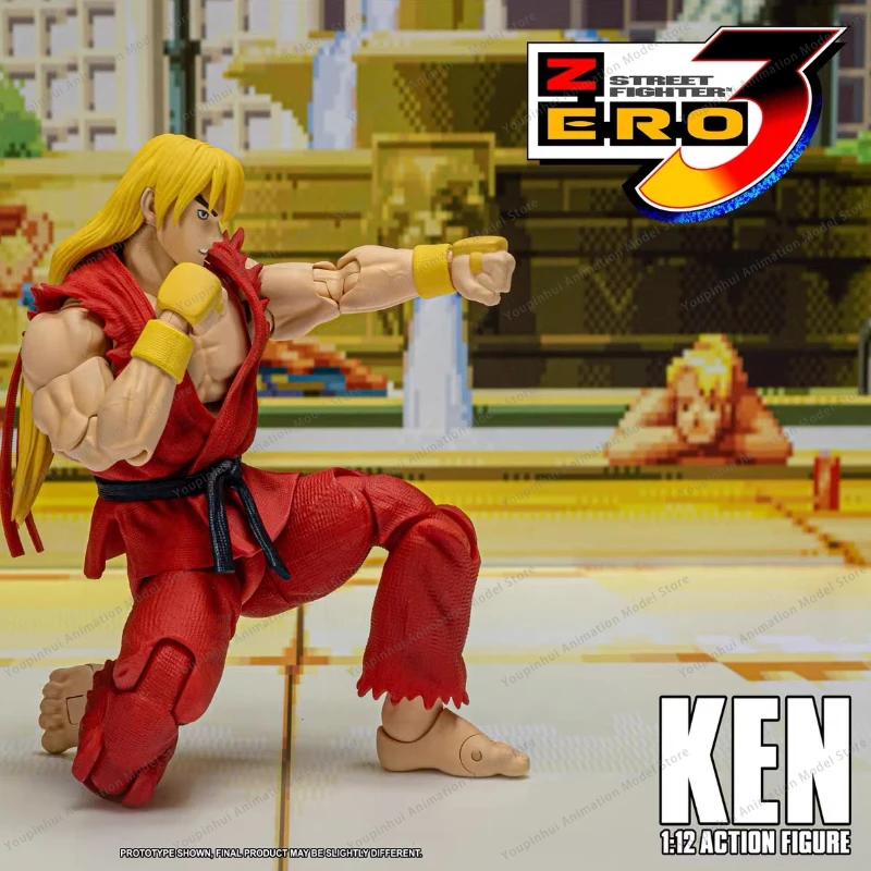 STORM ARENA 1/12 SFSA01 Street Fighter ZERO3 Young Street Fighter 3 Ken مجموعة من شخصيات الأكشن ترسل خلال 24 ساعة