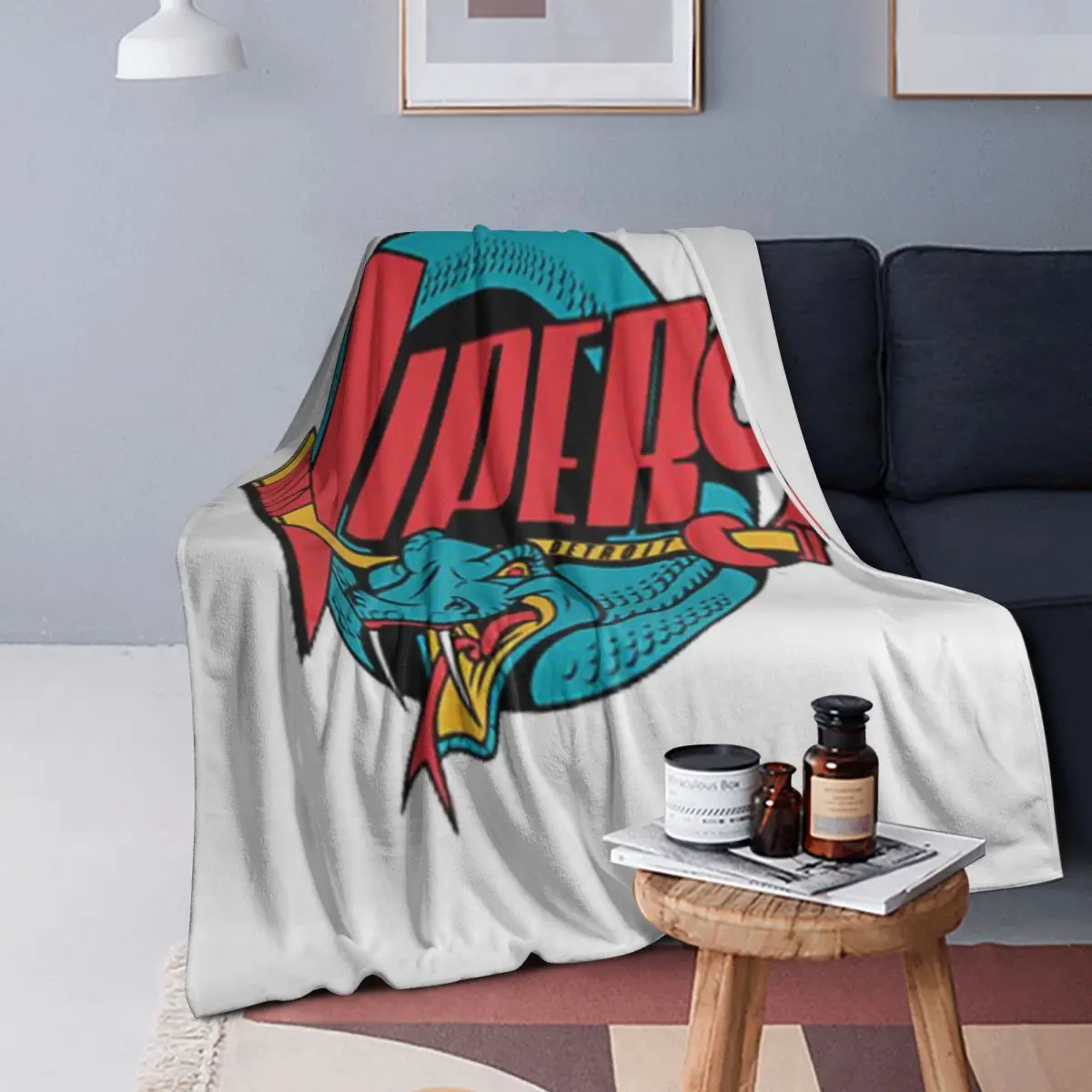 

Detroit Vipers T-ShirtDetroit Vipers T-Shirt_by HeyBeardMon Blanket Warm Flannel Throw Blanket Cover for Bed Living room Picnic