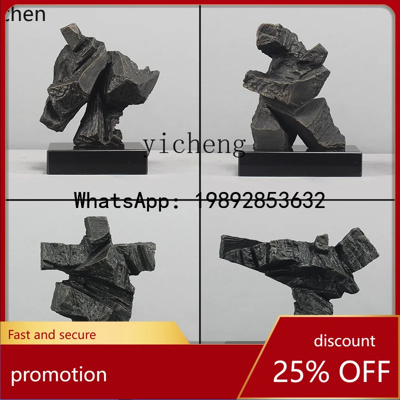 HT artwork abstract modern home jewelry front desk decoration Tai Chi sculpture ornament