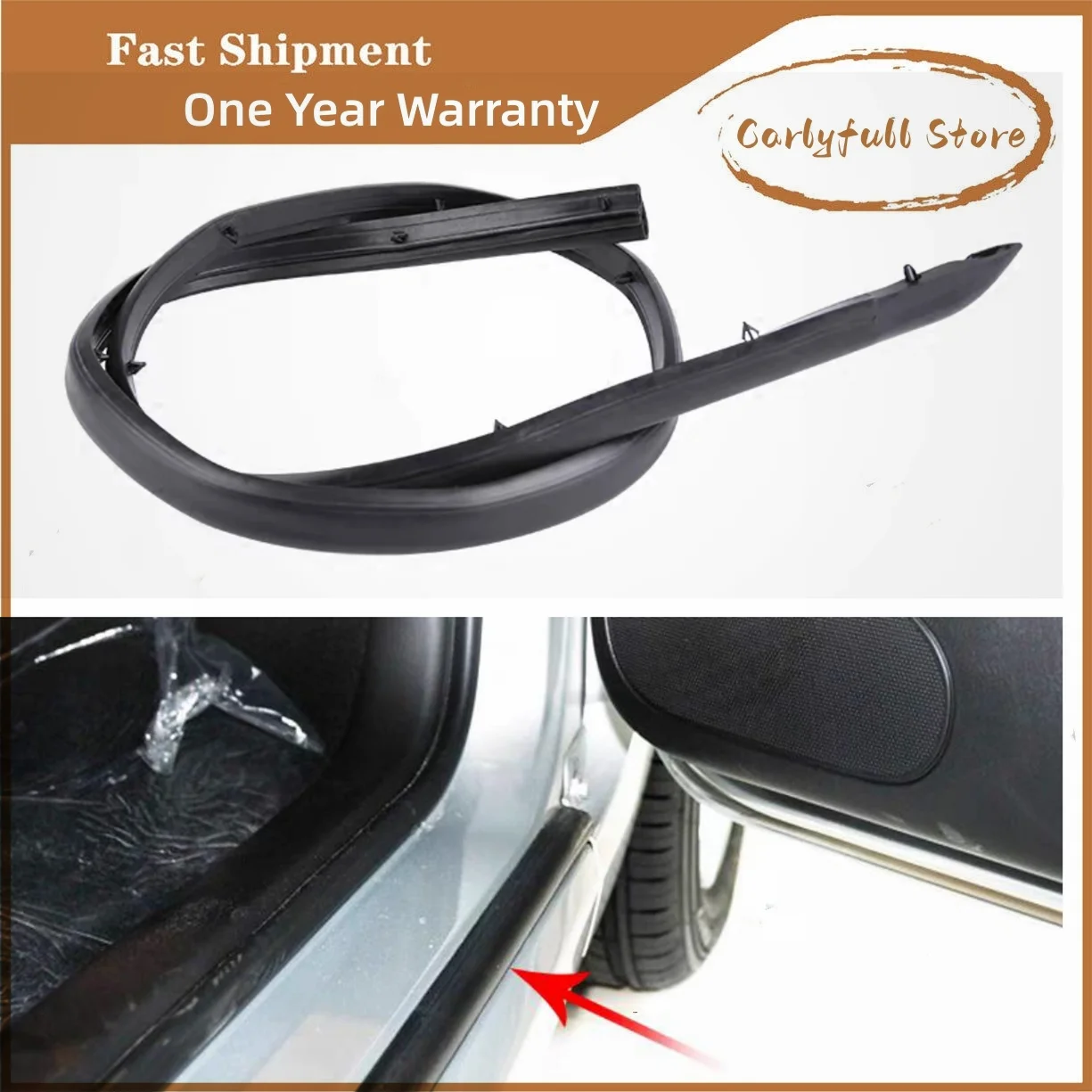 

For Peugeot 307 Door Sill Sealing Strip Door Lower Sealing Strip Threshold Bead