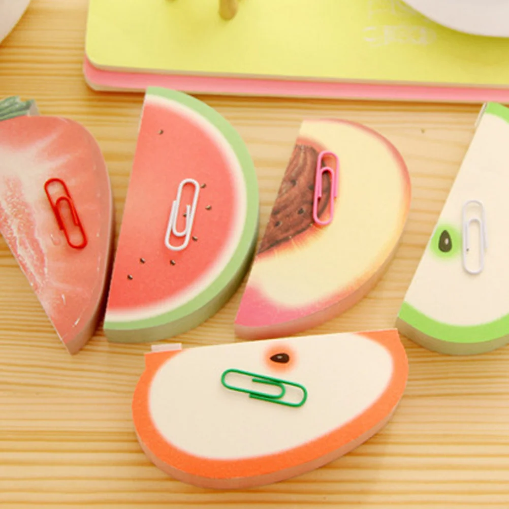 

Fruit Self- Scratch Pads Posted Self-Adhesive Paper Notes Facilitated Stickers Notepads Post Memo (Watermelon)