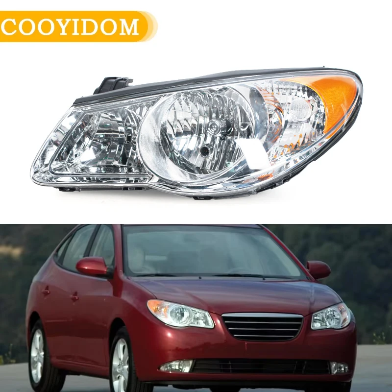 

Front Bumper Headlight For Hyundai Elantra 2007 2008 2009 2010 Daytime Running Lights Halogen Headlamp Car Accessories