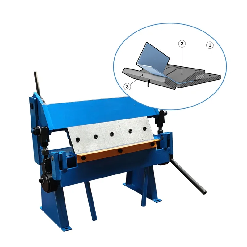 Macchina piegatubi manuale per lamiera da 610 mm Micro attrezzatura per taglio 0-135 gradi Strumenti per orlatura adatti per ferro Rame Alluminio