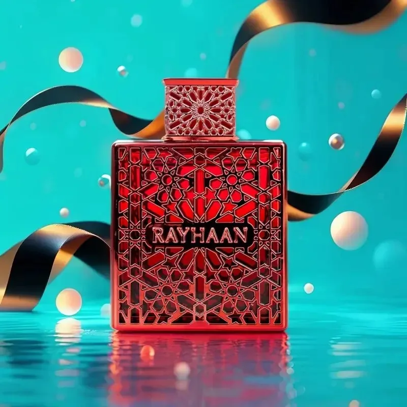 Rayhaan carmesim eau de parfum homme spray 100ml perfumes árabes originais nobre duradouro picante madeira feromônio perfume colônia