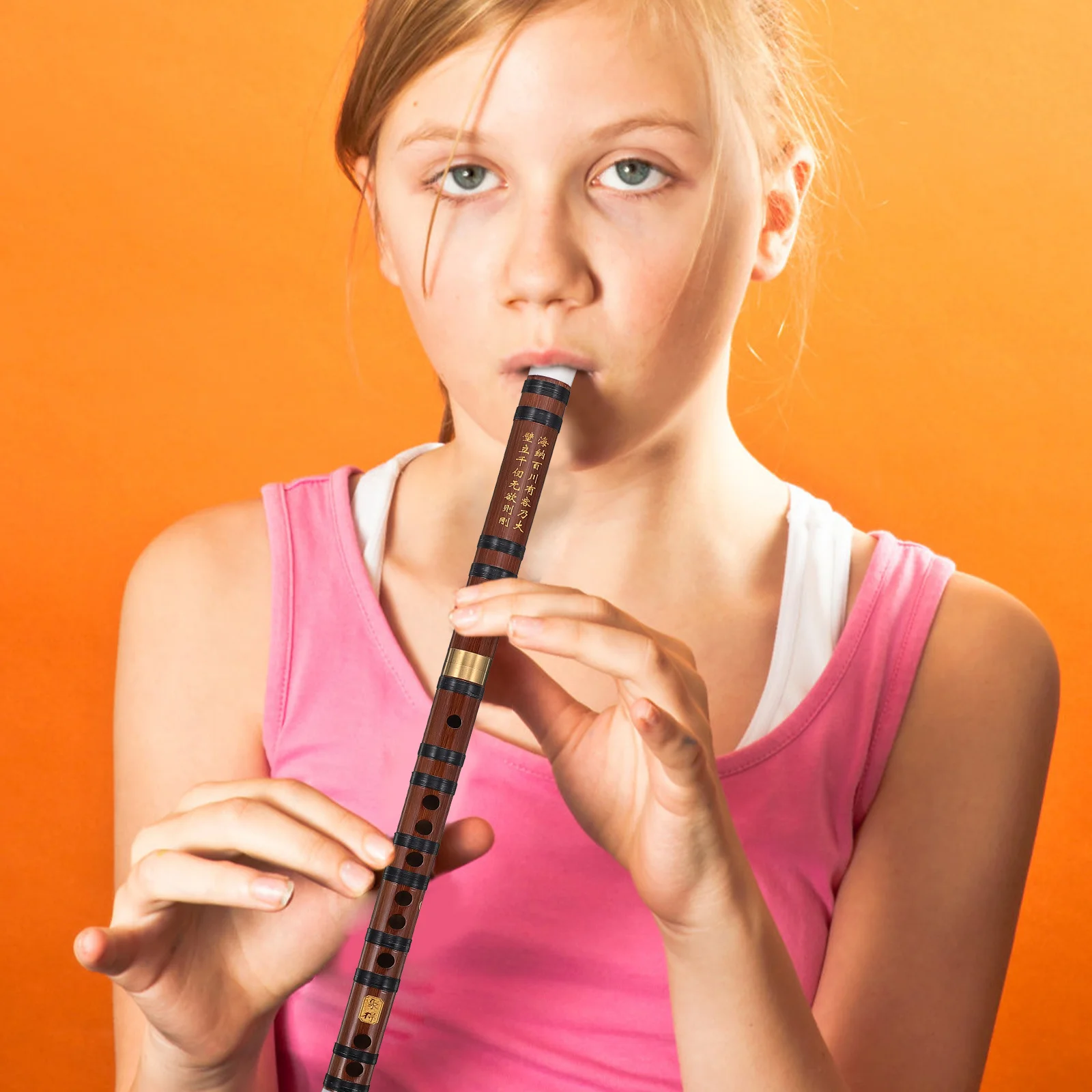 

1Set Bamboo Flute Chinese Style Portable Durable Retro Beginner Student Musical Instrument for Practicing