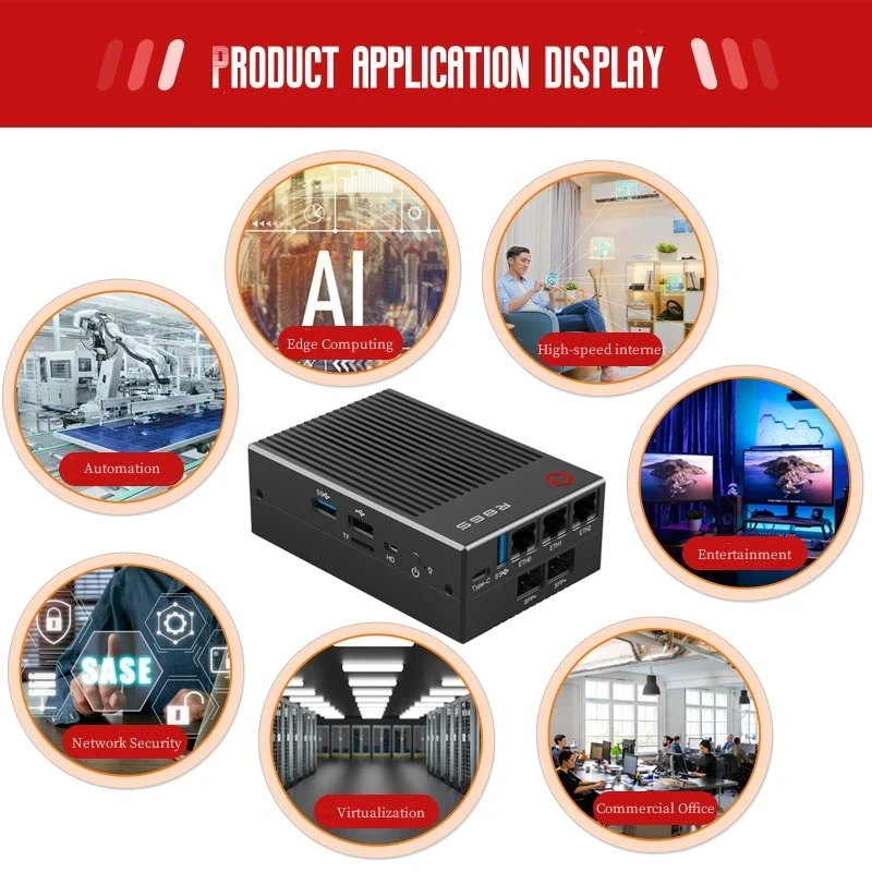 GW R86S T1 T2 T3 T4 Intel Mini PC Host Multi Port 2.5G 10G N6005 N5105 Soft Router Routing