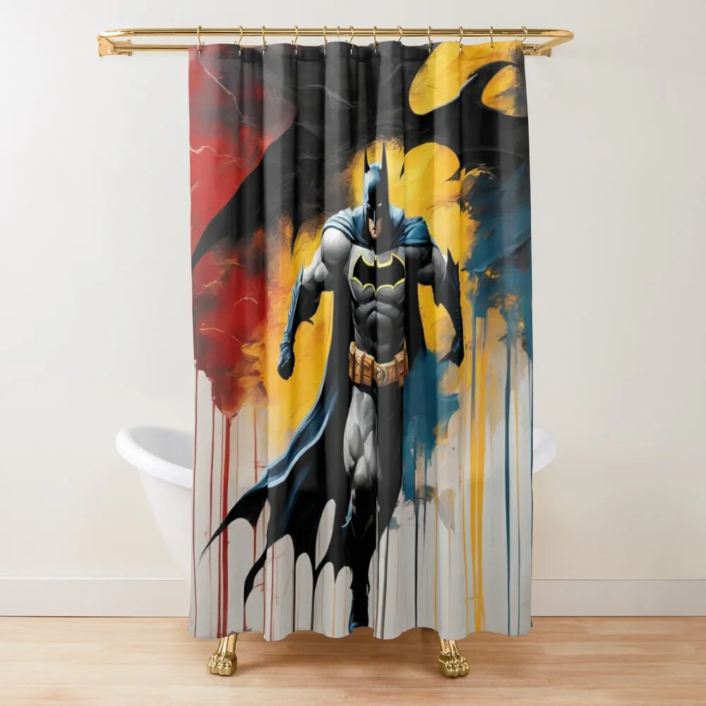 

Scary superhero in paints Shower Curtain Bathroom For Shower Waterproof Bathroom Shower In The Bathroom Funny Curtain