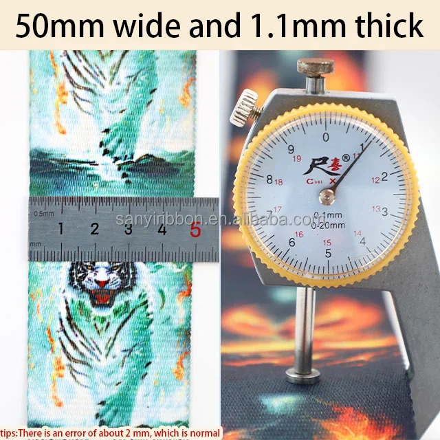 Newly Designed Lightweight and Soft 2-inch Printed Polyester Webbing for Bags Shoulder Straps Guitar Straps Waist Straps