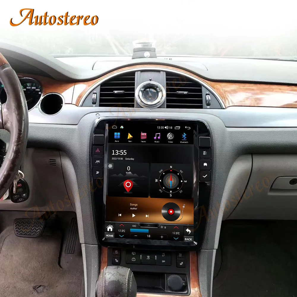 12.1 Android 12 8+256G Car Radio For Buick Enclave 2009-2013 Car Auto Stereo Multimedia Player Head Unit GPS Navigation Recorder