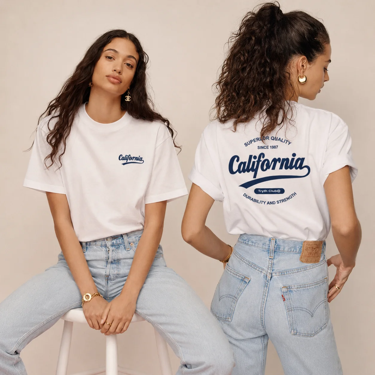 Plus Size T Shirt Women Cotton California Graphic Tee Short Sleeve Crew Neck Loose Casual Vintage Top M-3XL