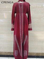 Abaya-Robe musulmane à manches longues pour femmes, Hijab arabe élégant, Dubaï, diamant de luxe, vêtements islamiques modestes, Turquie, 2024