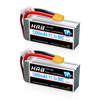 HRB 3S Lipo Battery 11.1v 1300mah RC Battery with XT60 Connector 90C For rc truck Car fpv drones UAU Airplane DIY racing