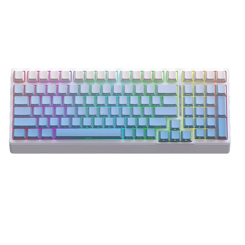 

Cross Border Black Snake YG98 Mechanical Keyboard Kit RGB Optical three mode Bluetooth with/wireless hot swap
