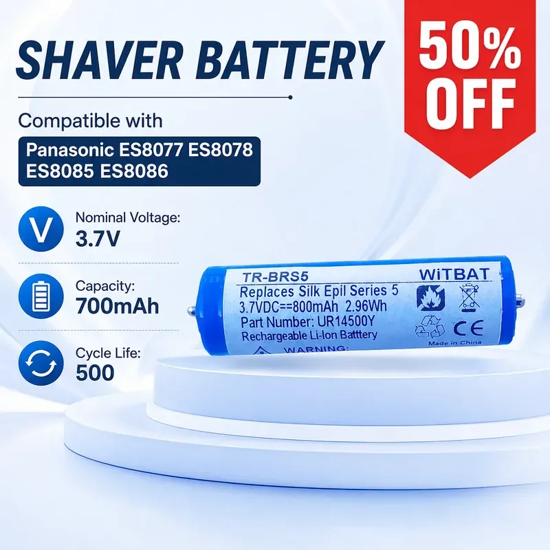 

For Panasonic ES8077 ES8078 ES8085 ES8086 Shaver Replacement Battery K0360-0570