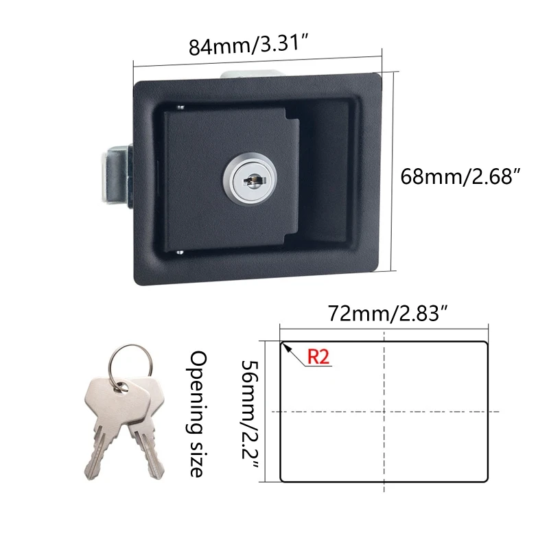 Serratura della porta d'ingresso del camper U90C con catenaccio incorporato manopola della serratura della porta d'ingresso durevole Hardware per camper