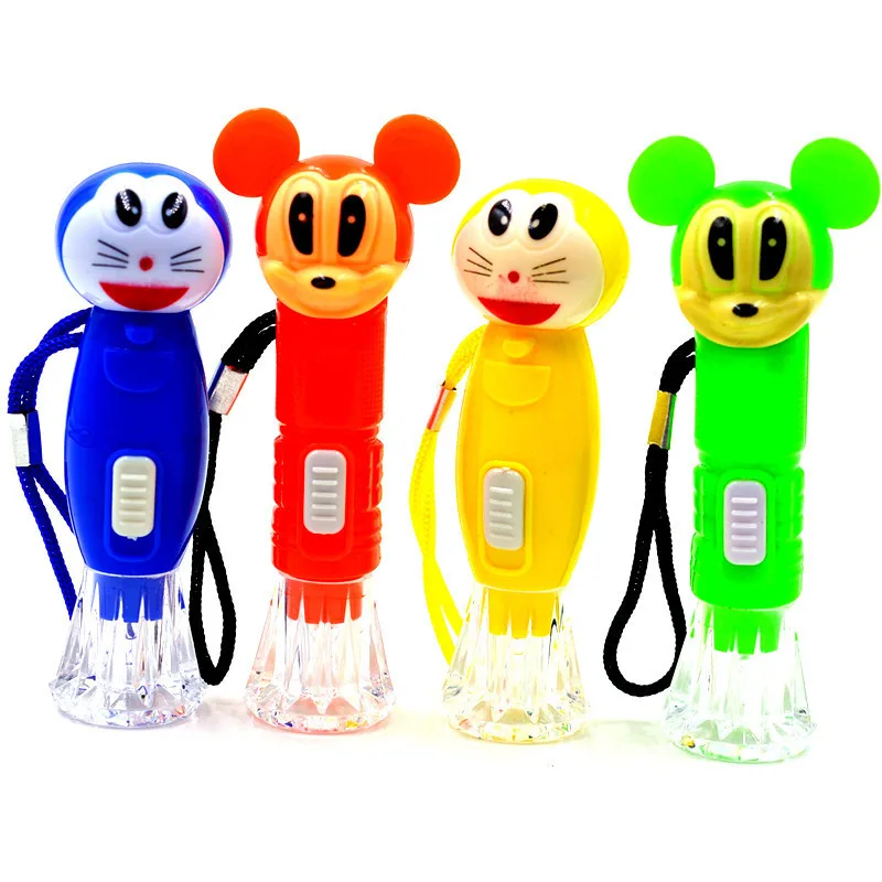 قطعة واحدة من مصباح يدوي متوهج إبداعي كرتوني، مناسب لألعاب مصباح يدوي للأطفال وألعاب الإسقاط