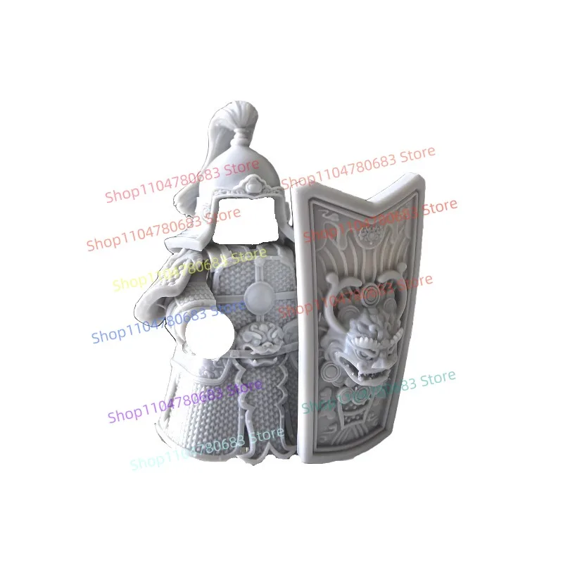 Bloques de construcción MOC, armadura de batalla de los Tres Reinos, Mini figura, accesorios de disfraz, figuritas decorativas de Anime de dibujos animados, regalos, Juguetes