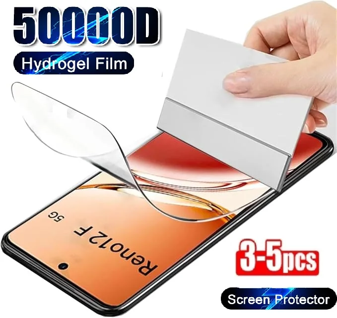 3Pcs Hydrogel Film For OPPO Reno12 F FS 4G 5G flexible For OPPO Reno12 Reno12 Pro Soft Screen Protector Not Tempered Glass