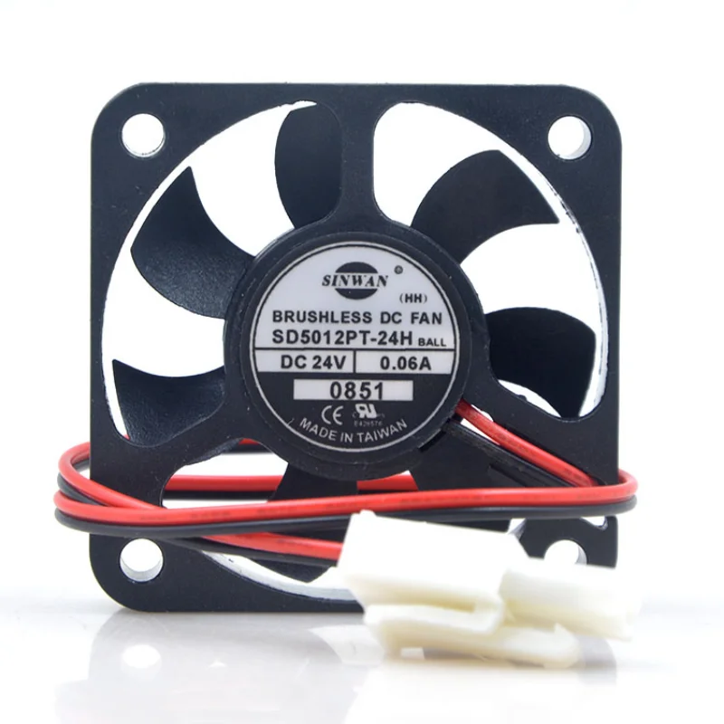 New CPU Cooler Fan for SINWAN SD5012PT-24H 24V 0.06A 5010 Frequency Converter Cooling Fan 5cm 50x50x10mm