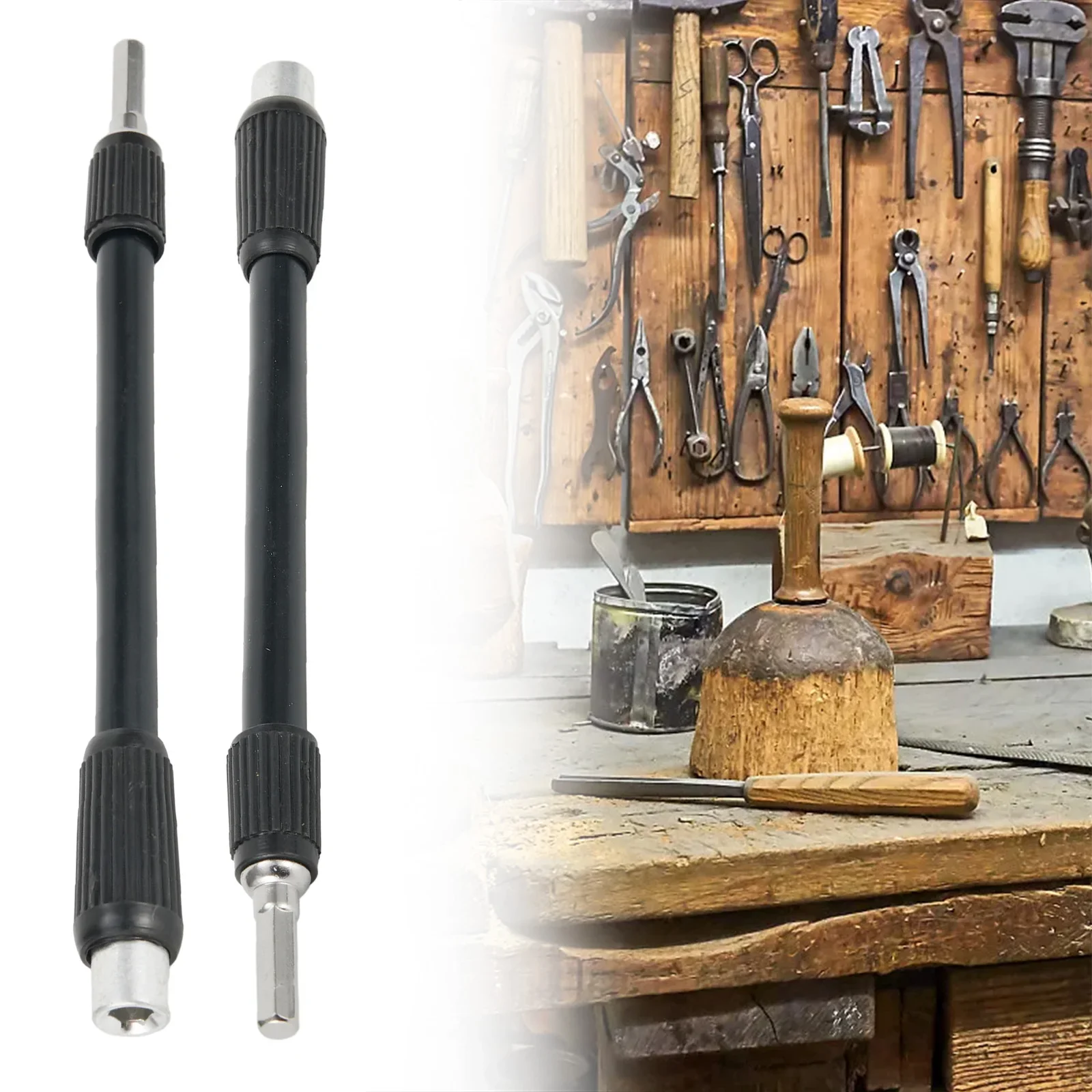 Tool Eextension Rod Bit Professional Screwdriver Shaft Flexible For Auto Repair Hard Alloy Steel Matching Useful