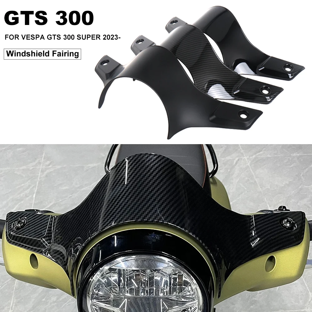 Motorcycle Accessories Sports WindScreen Windshield Visor Deflector For Vespa GTS 300 gts 300 Super GTS300 2023 2024