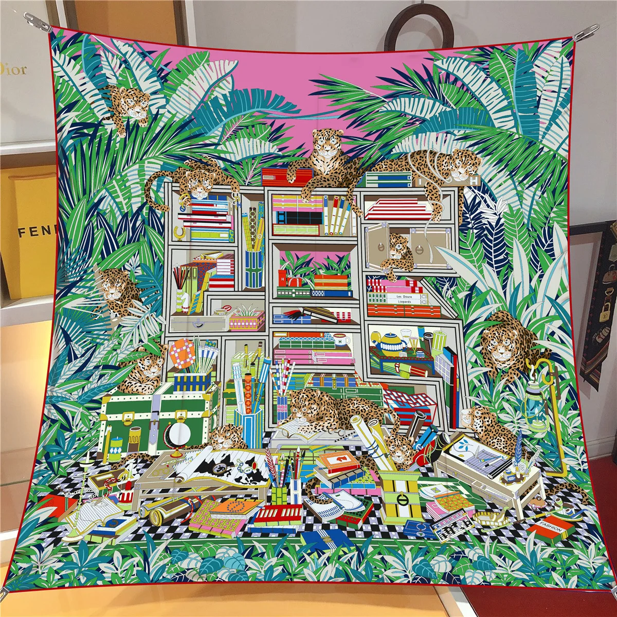 

Квадратный шарф 90 см, высококачественный шелковый шарф из саржи, машинный обжим, настольная печать, высококачественный шелковый женский платок, шаль