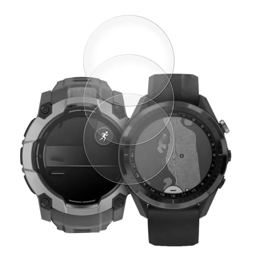 Tempered Glass Screen Protector For Garmin Instinct3 50mm Scratch Resistant Watch Tempered Glass Film Smart Accessories
