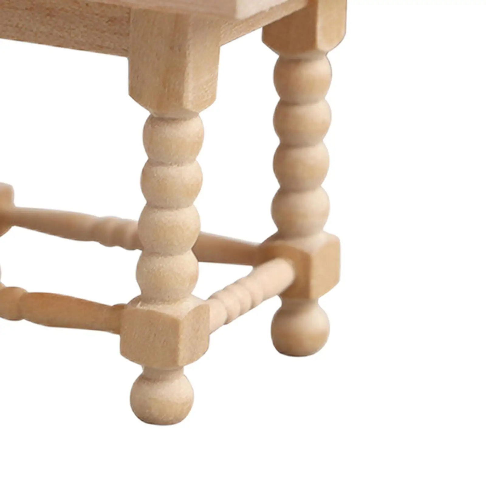 

1 12 Dollhouse Miniatures Wooden Coffee Table Furniture Accessories Teatable Model for Kids Home Ornaments