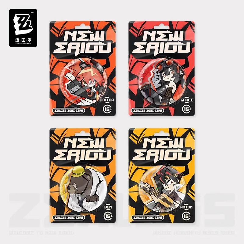 

Official miHoYo Zenless Zone Zero Lidu Series Q Edition Tinplate Badge Baiji Heavy Industries Anime Game Accessories
