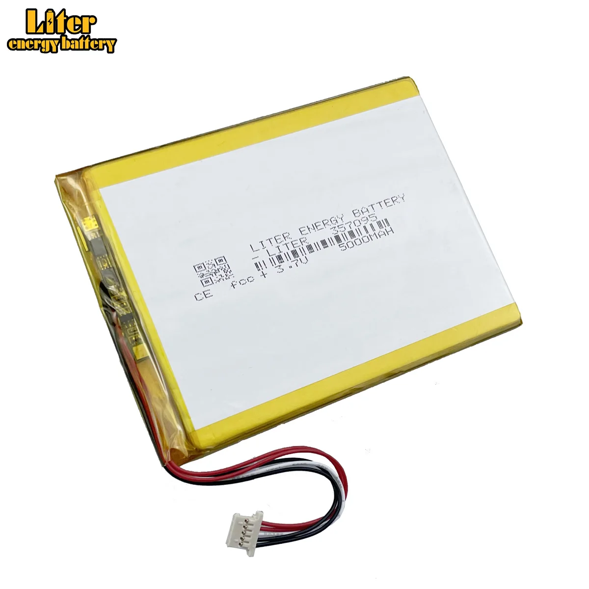 5-wires connector 357095 3.7V 5000mAh tablet battery For child Tablet prestigio multipad Rechargeable batteries