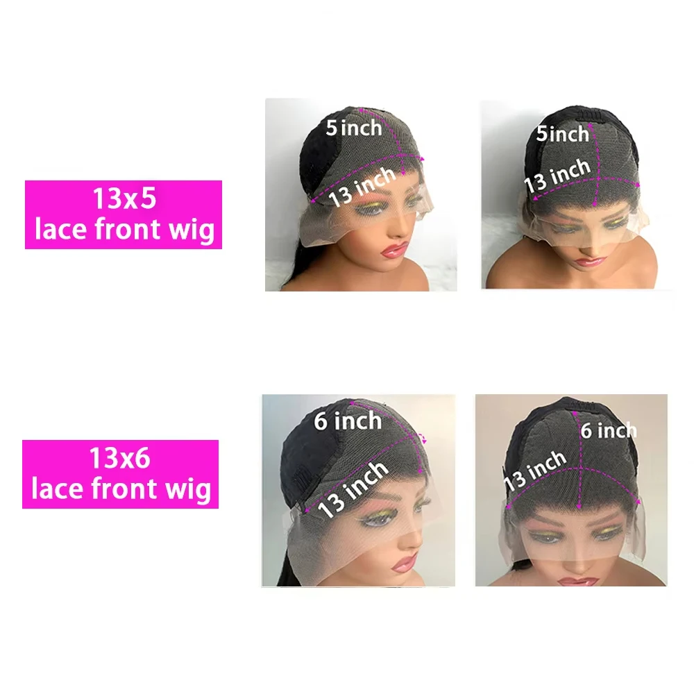 Pelucas frontales de encaje HD ondulado para mujeres negras, 100% de cabello humano, 180, 220 de densidad, 30, 40 pulgadas, 13x6, cabello brasileño prearrancado