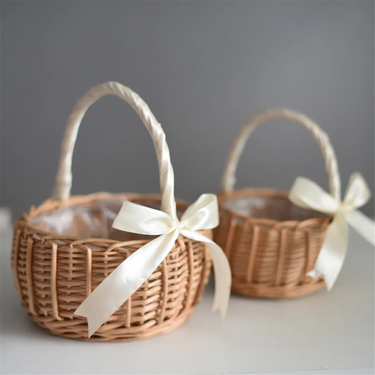 

Woven Flower Basket Hualanzi Wicker Basket Candy Gift Basket 19cmJAS