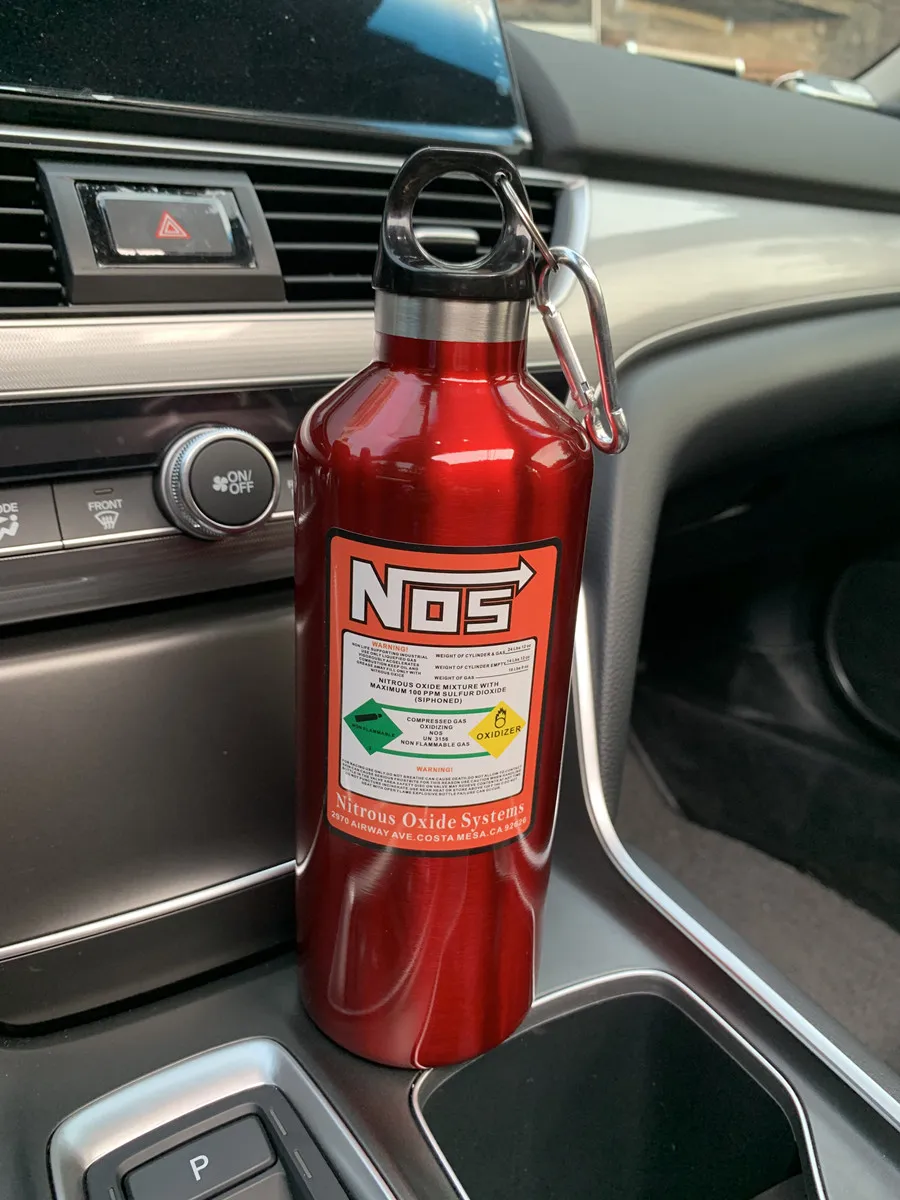 NONE ISGTDRM Auto-Isolierbecher, NOS Stickstoffzylinder, Vakuum-Edelstahl-Wasserkocher, 500 ml, hohe Kapazität, Reise-Sportflasche, Wasserbecher 3