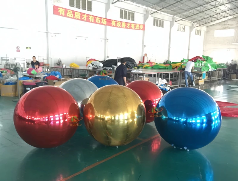 Manufacturer Custom Giant Inflatable Mirror Ball PVC Inflatable Party Mirror Ball Sphere Inflatable Mirror Balloon for Sale