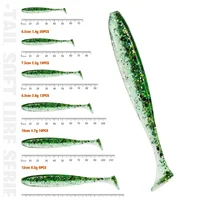 TSURINOYA, nuevo tamaño, 100mm, 120mm, cola en T, señuelos blandos de gusano, fácil brillo, cebos blandos artificiales, olor añadido para Wobblers de pesca de lubina