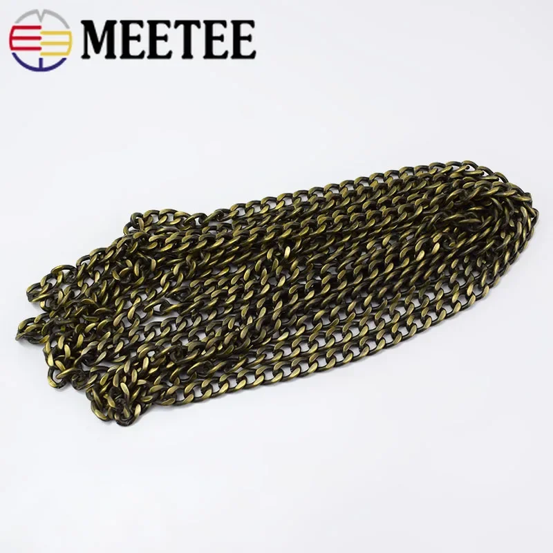 50-130cm Meetee 10mm metalowy pasek na łańcuszkowa torba na ramię kobiety torebka torebka akcesoria DIY uchwyt paski torby wymiana łańcuchów — zdjęcie 6