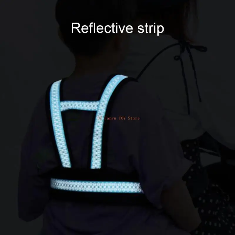 

96GC Harness Motorcycle Harness для детей регулируется, эффективно для предотвращения осени пассажира