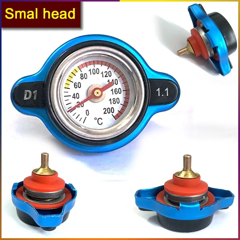 Gauge Radiator Cap For Car Motorcycle Racing 0.9/1.1/1.3/1.8bar Small Head and Big Head Tank Cover Thermostatic Universal