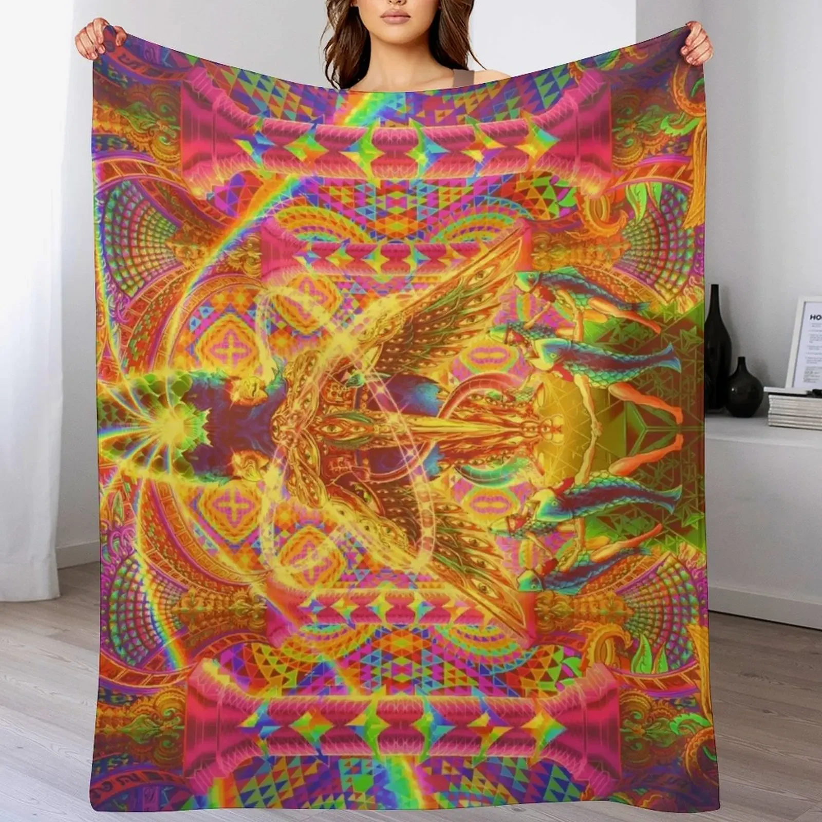 

Death by Astonishment Throw Blanket Soft Plush Plaid Quilt Designers Bed covers Blankets