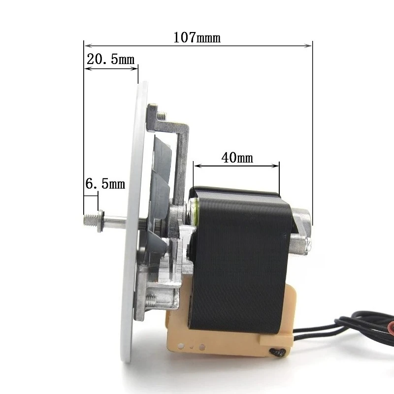 58W shaded pole motor biomass pellet stove steaming oven hot stove disinfection cabinet high temperature resistant fan