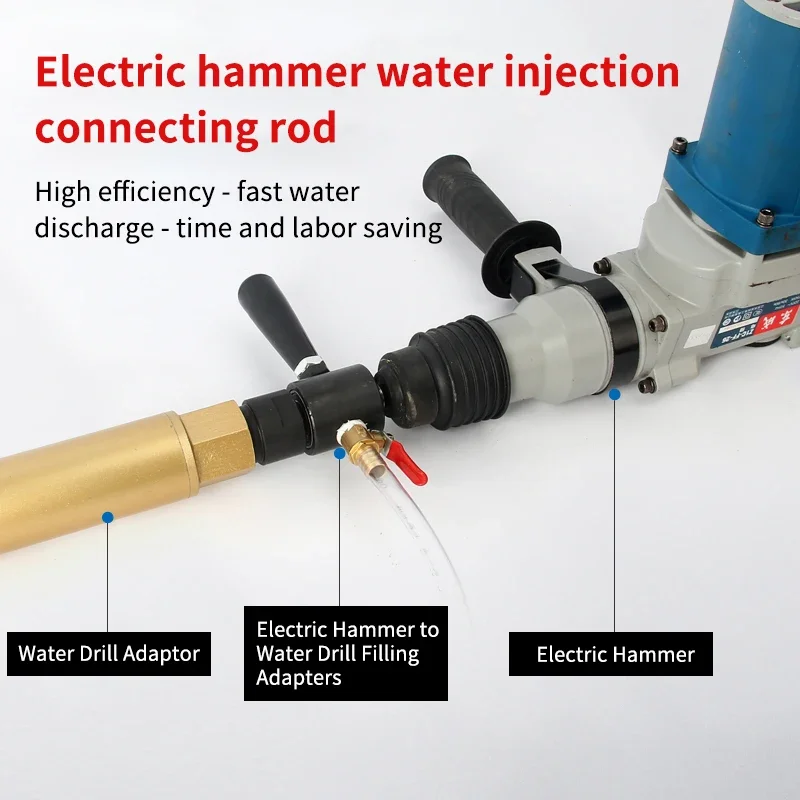 Imagem -06 - Conversor Elétrico de Injeção de Água Transforme o Martelo Elétrico em Adaptador de Broca de Água Adicionando Dispositivo