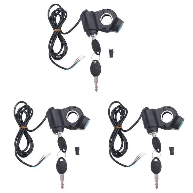 A99I-3X Electric Scooter Ignition Lock Key Cylinder Starter Switch Lock Electric Scooter Replacement Accessories For KUGOO